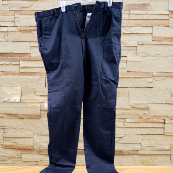 Izod Mens American Chino Flat Front Slim Fit Pant 36 x 34 - Picture 3 of 4